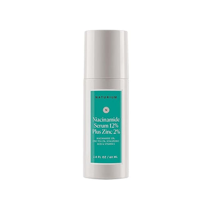 Naturium Niacinamide Face Serum 12% Plus Zinc 2% Jumbo, Anti-Aging, Pore Minimizer & Dark Spot Corrector with Hyaluronic Acid & Vitamin E, Vegan & Cruelty-Free, 2 oz