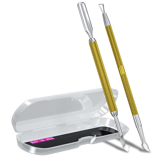 2PCS Metal Mineral Gold Cuticle