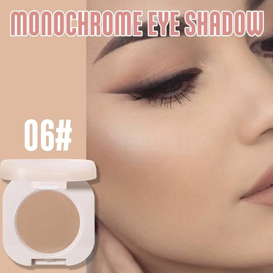 Matte Single Eyeshadow Palette Makeup for Green Blue Eyes, Light Brown Matte Eyeshadow For Old Women, Holographic Multichrome Cream Iridescent Single Monochrome Eye Shadow Makeup
