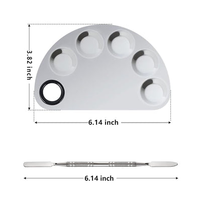 Makeup Mixing Palette, Premium Stainless Steel Cosmetic Makeup