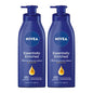 NIVEA Essentially Enriched Body Lotion for Very Dry Skin with Hyaluronic Acid, Almond Oil and Deep Nourishing Serum, 72-Hour Body Moisturizer, 16.9 Fl Oz Pump Bottle, Pack of 2