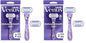 Gillette Venus Deluxe Smooth Swirl Women's Razor Handle + 2 Blade Refills (Pack of 2)