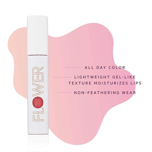 FLOWER BEAUTY By Drew Barrymore Bitten Lip Stain - Long-Lasting Color - Hydrating + Water-Based Formula - Gel-Like Texture - (Sweet)