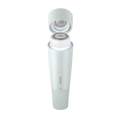 Philips Beauty Series 5000 Electric Shaver and Personal Groomer for Women, Cordless & Compact, Hypoallergenic Head, Gentle & Quick Hair Removal Easy Touch Ups, Mint Green, BRR474/00