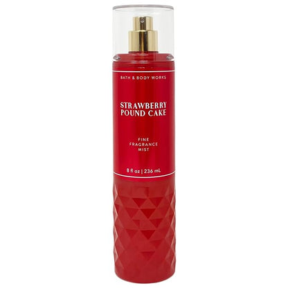Bath and Body Works - Strawberry Pound Cake - Gift Set - Fine Fragrance Mist & Body Cream – 2021