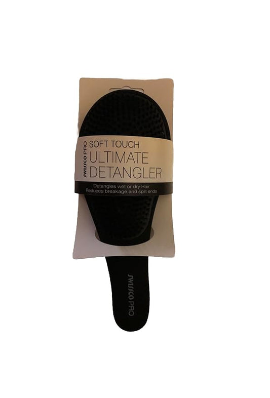 Swissco Pro Soft Touch Ultimate Detangler Hair Brush (Black)