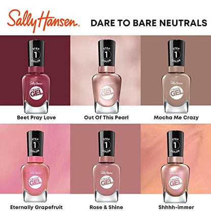 Sally Hansen Miracle Gel™, Love Me Lilac, Long Lasting, Gel-Like Formula, No UV Lamp Needed, Pink Nail Polish