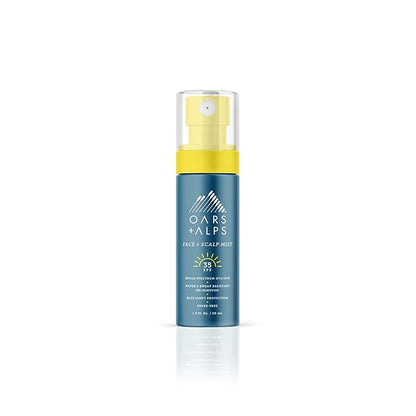 Oars + Alps Face and Scalp Mist SPF 35 Sunscreen, Protects from Blue Light, Summer Splash Scent, Water and Sweat Resistant, 1.5 Fl Oz
