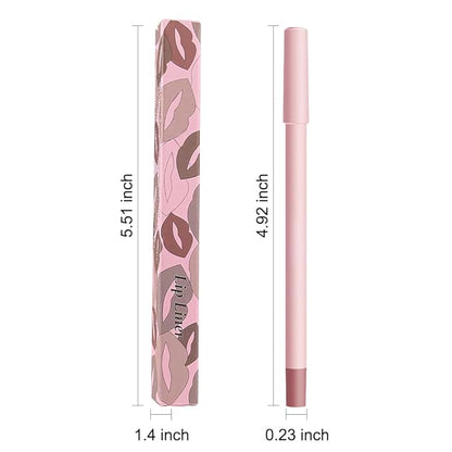 12 Colors lip liner pencils, Modern Classic Lip Liner, Lip Liner Pigmented Vegan Matte, Lasting Finish Lip Liner, Luxurious Creamy Long Lasting Lip Liner, Prevents Feathering and Fading, (05)