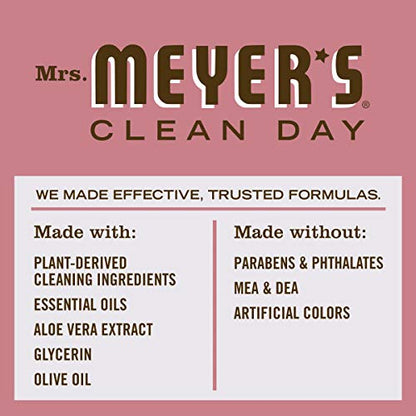 MRS. MEYER'S CLEAN DAY Hand Soap, Made with Essential Oils, Biodegradable Formula, Rosemary, 12.5 fl. oz - Pack of 6