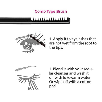 HEROINE MAKE by KISSME Mascara Duo Set | 2 Full-Size - Waterproof & Lengthening & Volume Fiber Tubing Mascara Brown + Gentle Eye Makeup Remover for Waterproof Mascara, Fast-Acting Cleanser