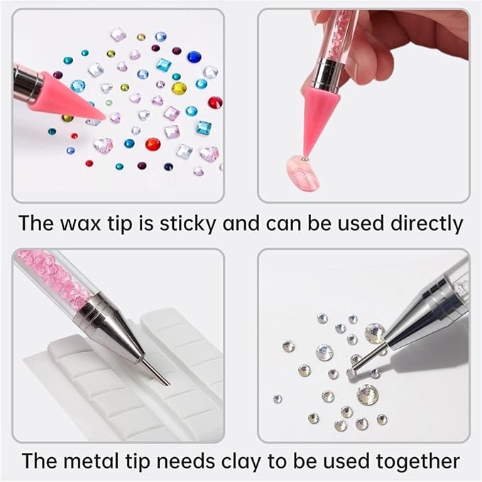 Rhinestone picker tool with 2