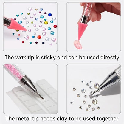 Rhinestone picker tool with 2