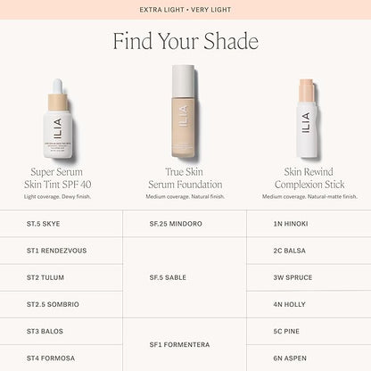 ILIA - Skin Rewind Complexion Stick - Foundation + Concealer + Skincare | Non-Toxic, Vegan, Cruelty-Free, Clean Makeup (2C - Balsa, 0.35 oz | 10 g)
