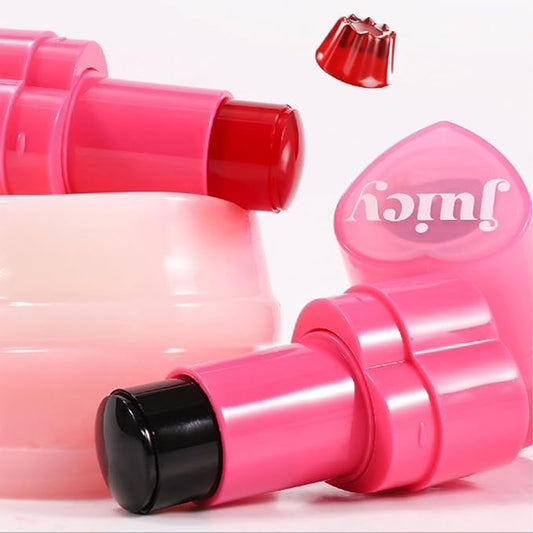 Water Jelly Tint Blush, 3-In-1 Multi-Use Blush Cream Blush Stick for Eyes, Cheeks & Lips, Hydrating & Bouncy Jelly Texture, Blends Perfect for Skin Portable Multipurpose Long Lasting Waterproof(03, s)