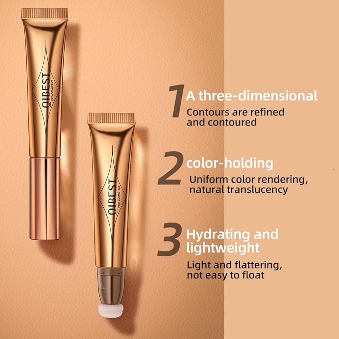 MEICOLY Liquid Highlighter Beauty Wand,Highlight Stick with Cushion