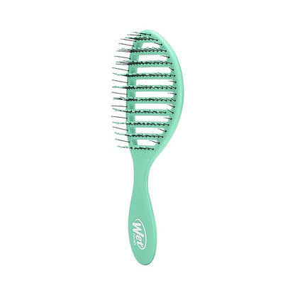 Wet Brush Speed Dry Hair Brush, Amazon Exclusive Aqua, Vented Design & Soft HeatFlex Bristles, Blow Dry Safe, Ergonomic Handle Manages Tangles & Uncontrollable Strands, Pain-Free Hair Accessories