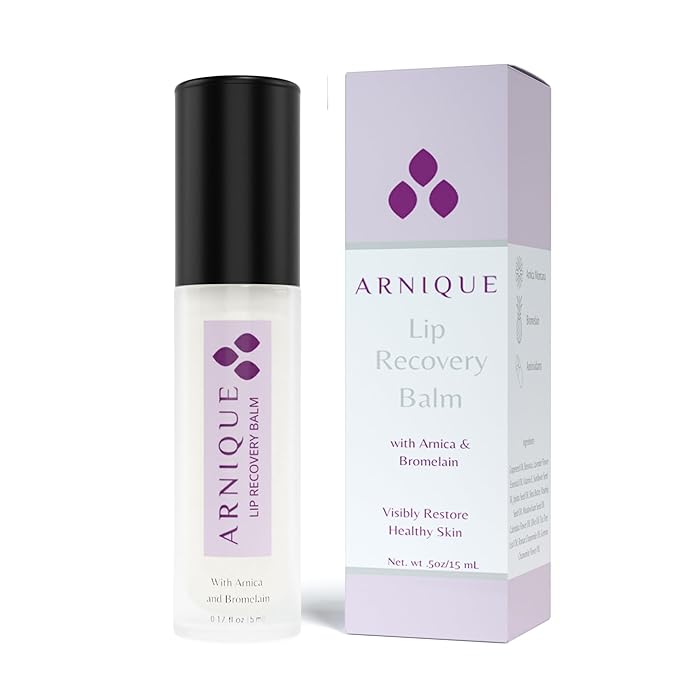 Arnica Lip Balm - Lip Filler Aftercare with Arnica Montana and Bromelain, Topical Bruise Balm Masque for Lip Flip Injections and Implant Surgery to aide with Bruising, Swelling and Redness