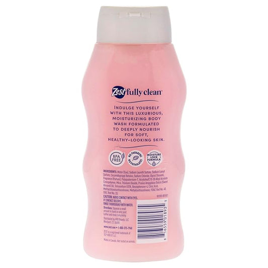 Zest Body Wash - Enriched with Almond Oil - Invigorating Scent - Hydrating Body Soap - Ideal for All Skin Types - Lush Orchid and Almond Oil - 20 oz