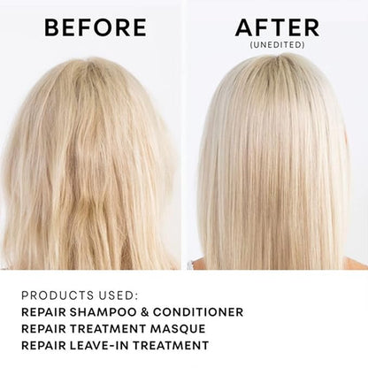 NATURELAB. TOKYO Perfect Repair Treatment Masque Jumbo Size: Heat and Color Protection, Hair Mask Treatment to Strengthen and Repair Dull, Damaged, Brittle Hair I 13.5 FL OZ / 400ml ($38 Value)