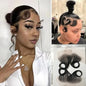 Swiss Lace HD Lace Hairline Real Human Virgin Hair 4Pcs Natural Color