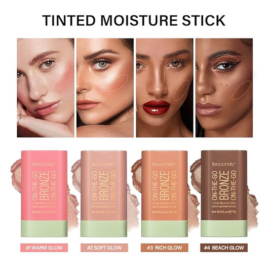Multi-Use On The Go Bronzer Stick, Cream Contour Soft Glow)