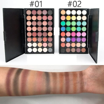 40 color Highly Pigmented Eye Makeup Palette, Matte