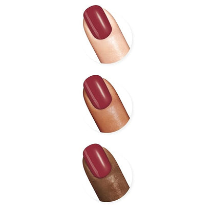 Sally Hansen Miracle Gel™, Proper Prose, Long Lasting, Gel-Like Formula, No UV Lamp Needed, Red Nail Polish