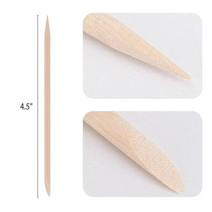 200pcs Orange Sticks for Nails