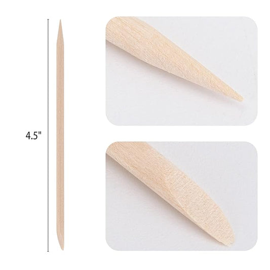 200pcs Orange Sticks for Nails