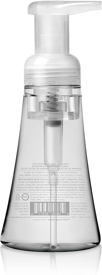 Method Foaming Hand Soap, Sweet Water, Paraben and Phthalate Free, Biodegradable Formula, 10 Fl Oz (Pack of 6)