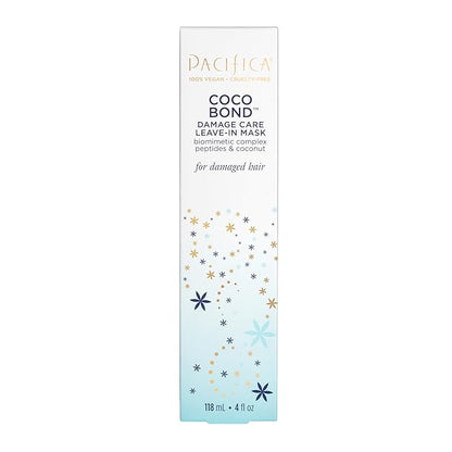 PACIFICA Beauty, Coco Bond Damage Care Leave-In Repair Mask Treatment, Dry & Damaged Hair from Bleach, Color, Chemical Services, Chlorine, & Heat, Coconut, Vegan