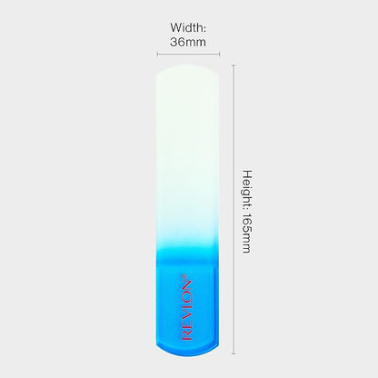 Revlon Bacteria Shield Glass Foot Buffer with Anti-Bacterial Technology, Two Surfaces to Exfoliates & Smoothes Skin, Self-Clean & Fully Recyclable