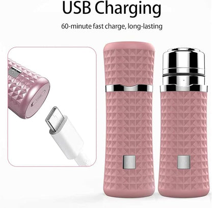 Mini Razors for Women, Upgraded Portable Powerful Electric Razors for Men, Facial Hair Remover for Women, Painless Face Shaver for Travel Office Business Trips