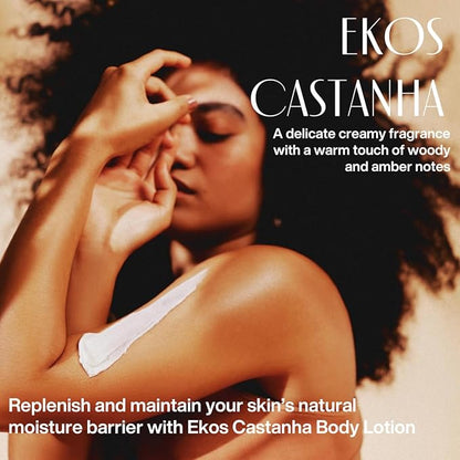 natura - Ekos Castanha (Brazil Nut) Renourishing Body Lotion - Anti-Dryness - Deep Skin Hydration Moisturizer - Vegan Skin Care - Brazilian Beauty Secrets - Self Care & Body Care - 13.5 fl oz (400ml)