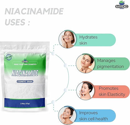 Niacinamide -3.9oz Pure Niacinamide Powder, Niacinamide Powder Cosmetic 3.9oz