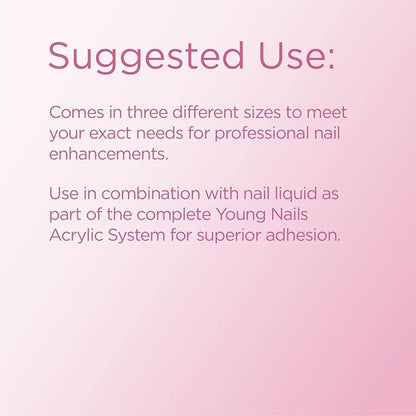 Young Nails Acrylic Cover Powder - Self-Leveling Acrylic Nail Powder, Clear Nude Pink White Acrylic Powder for Nail Extenstion, Professional Grade, Superior Adhesion, Color - Blush, 45g