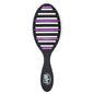 Wet Brush Refresh and Extend Speed Dry Black Detangling Hair Brush -Vented Design and Ultra Soft HeatFlex Bristles Are Blow Dry Safe -Removes Dirt Excess Oils and Impurities-Charcoal Infused Bristles