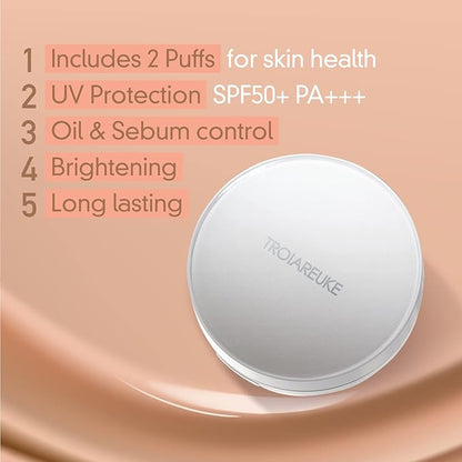 TROIAREUKE A+ Cushion Foundation (Shade 21) I Natural Coverage