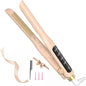 Small Flat Iron, 1/2 Inch Flat Iron for Short Hair Straightener and Curler 2 in 1, Ceramic Ionic Floating Plates for Less Frizz, 10s Quick Heat Up, Straightener for All Hair Types(Pink)