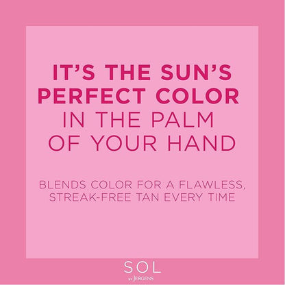 Jergens SOL Self Tanner Applicator Mitt, Flawless, Streak-free Tanning Blender Glove, Sunless Tanning, Reusable Tanning Mitt Protects Hands, All Skin Tone