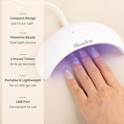 Melodysusie portable uv led nail
