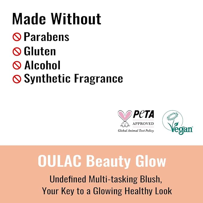 OULAC Matte Blush Makeup| Highly Pigmented Cream Blush| 4.8g