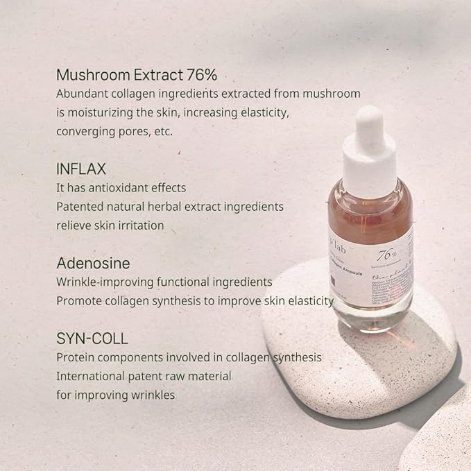Time Stop Collagen Ampoule Mushroom Extract 30ml | Mushroom Extract 76% | Mushroom Collagen | Antiaging Ampoule | VOGUE Best K-Beauty | Plant base, Paper tube | Korean Skincare, Kbeauty, Korean Beauty