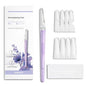 Face Razors for Women, Dermaplane Razor for Women Face, Eyebrow Razor, Facial Razors, Dermaplaning Tool, Reusable Metal Handle with 8 Microblades for Sensitive Skin, Peach Fuzz Remover, Purple