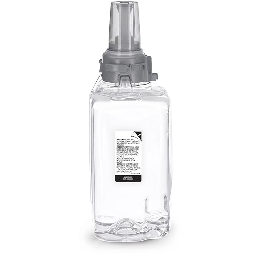 GOJO Clear & Mild Foam Handwash, Fragrance Free, EcoLogo Certified, 1250 mL Foam Soap Refill ADX-12 Push-Style Dispenser (Pack of 3) - 8811-03