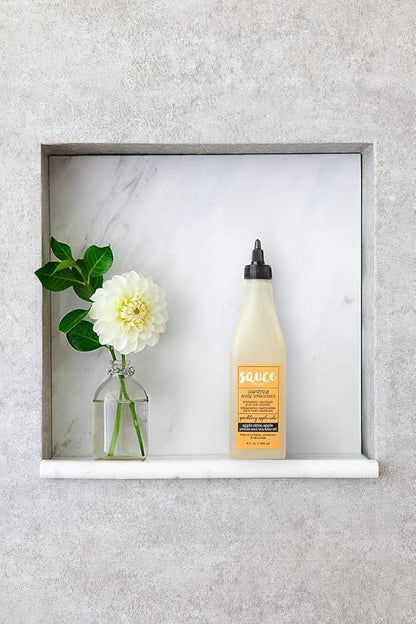 SAUCE BEAUTY Clarifying Scalp Treatment (8 Fl Oz ) Sparkling Apple Cider Scalp & Hair Cleanser, Buildup remover with Apple Cider Vinegar & Tea Tree Oil for Dry, Itchy Scalp, All Hair Types