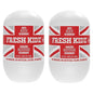 Fresh Kidz Roll On Deodorant for Kids and Teens - Baking Soda and Aluminum-free 24 Hour Protection for Sensitive Skin - Boys "Red" 1.86 fl.oz. (2 Pack)