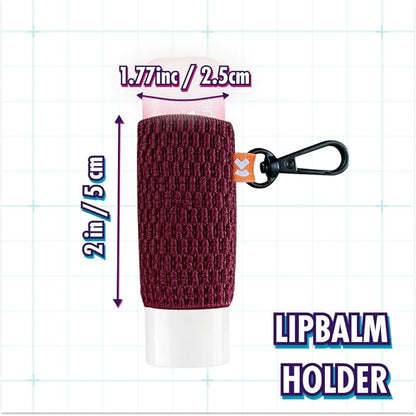 LipBalm Holder with Keychain, Lipstick Holder