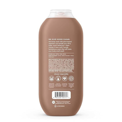 Method Men Body Wash, Sandalwood + Vetiver, Paraben and Phthalate Free, 18 FL Oz (Pack of 6)